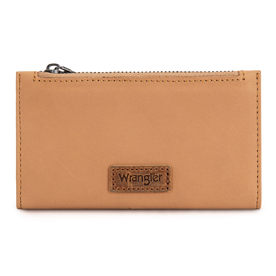 Wrangler Genuine Leather RFID Wallet – Tan