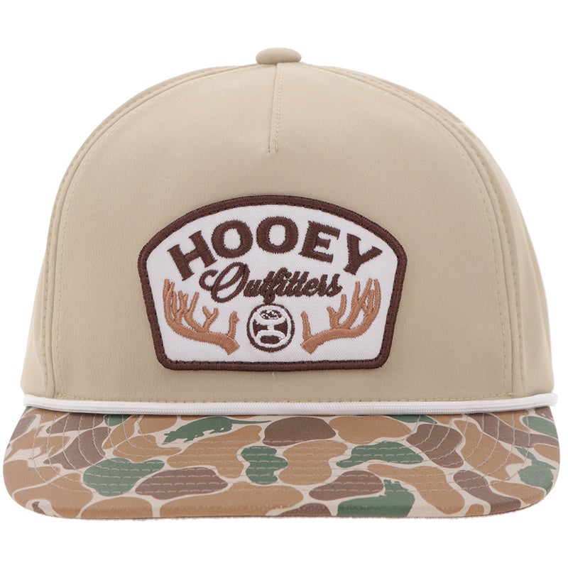 Hooey Outfitters Tan/Camo Hat with Brown Patch