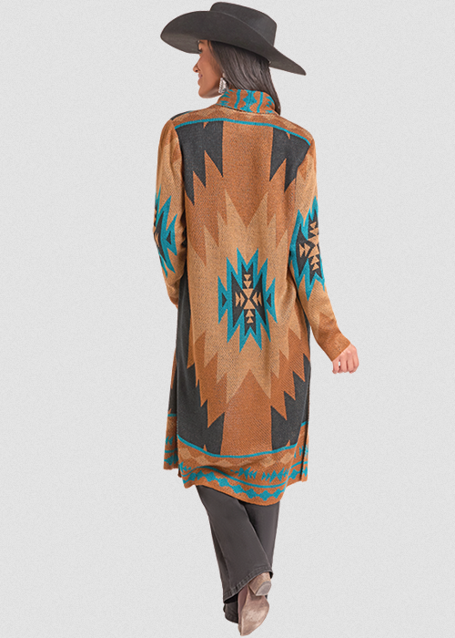 Aztec Knit Duster