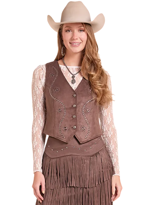Java Studded Microsuede Vest
