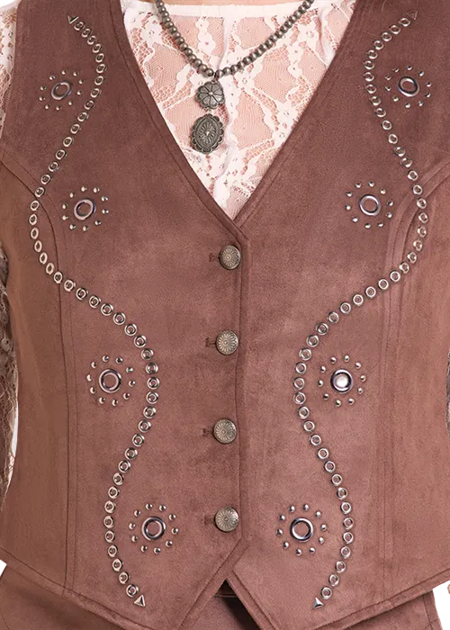 Java Studded Microsuede Vest