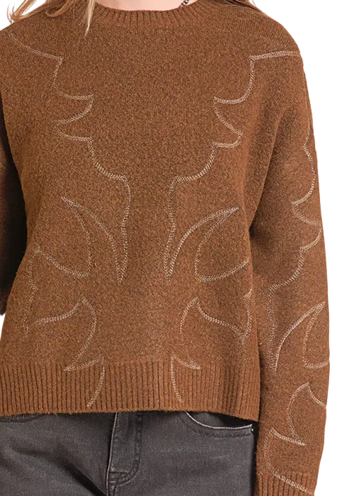 Rust Bootstitch Sweater