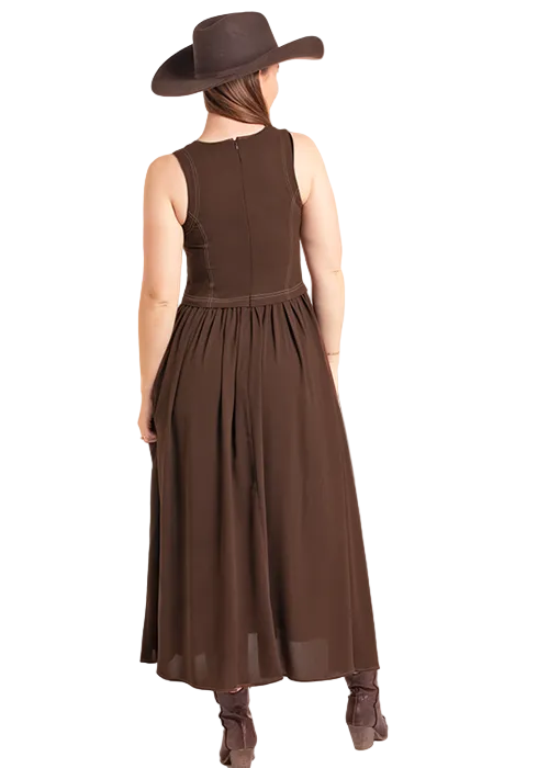 Brown Vest Dress