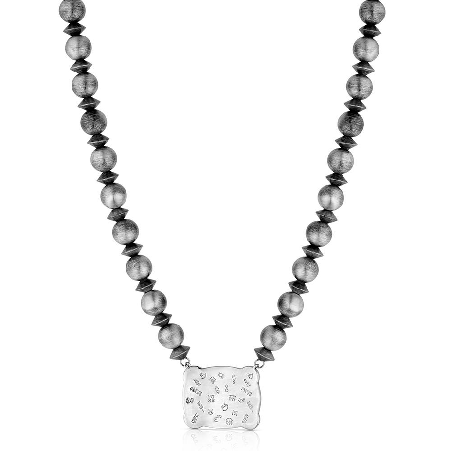 Cowgirl Pearls Buckle Necklace