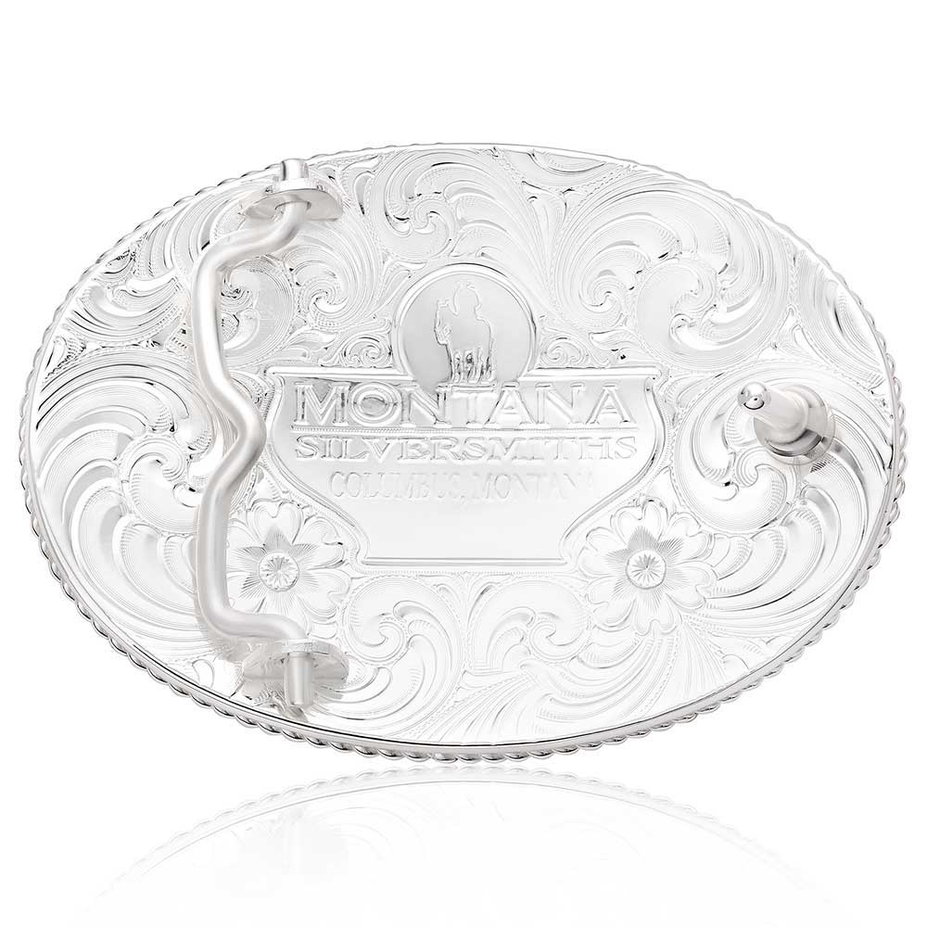 Rosebud Legacy Buckle with Galloping Horse