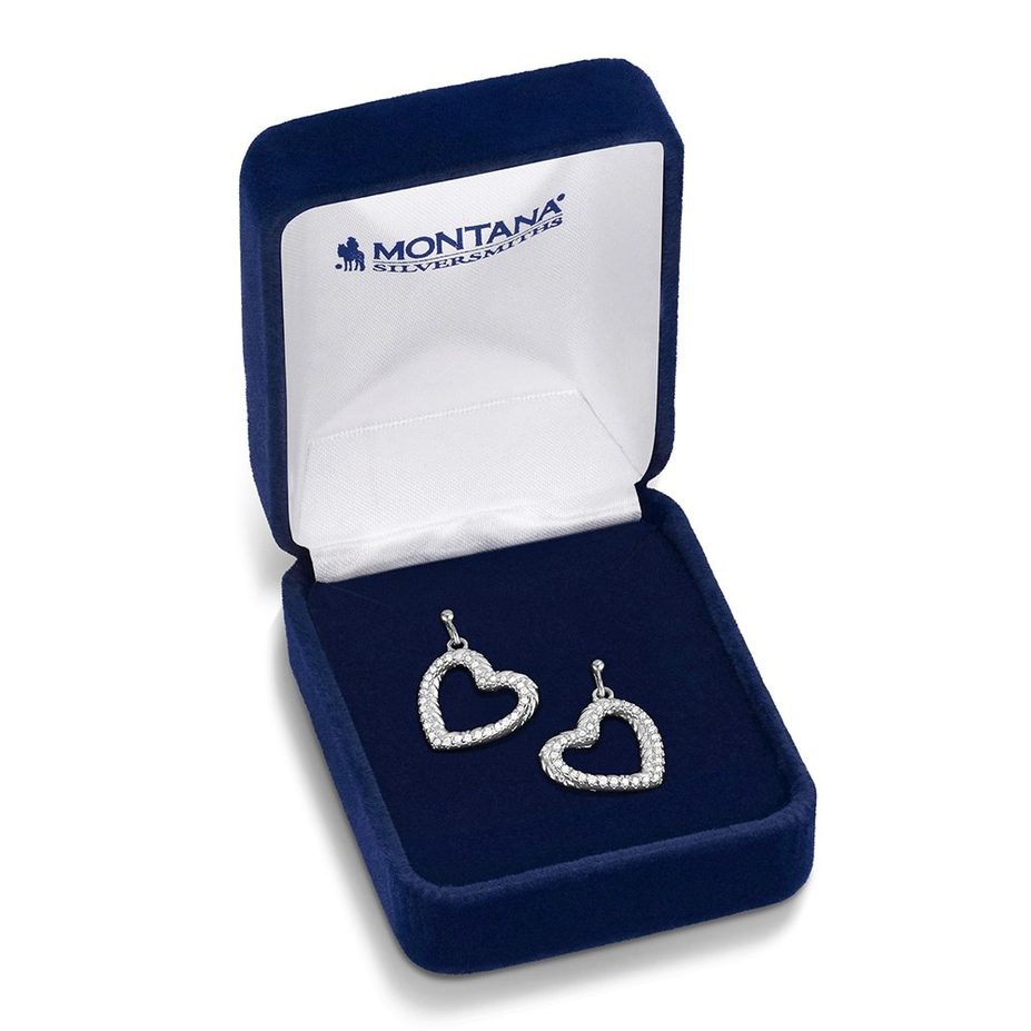 Roped In Love Heart Earrings