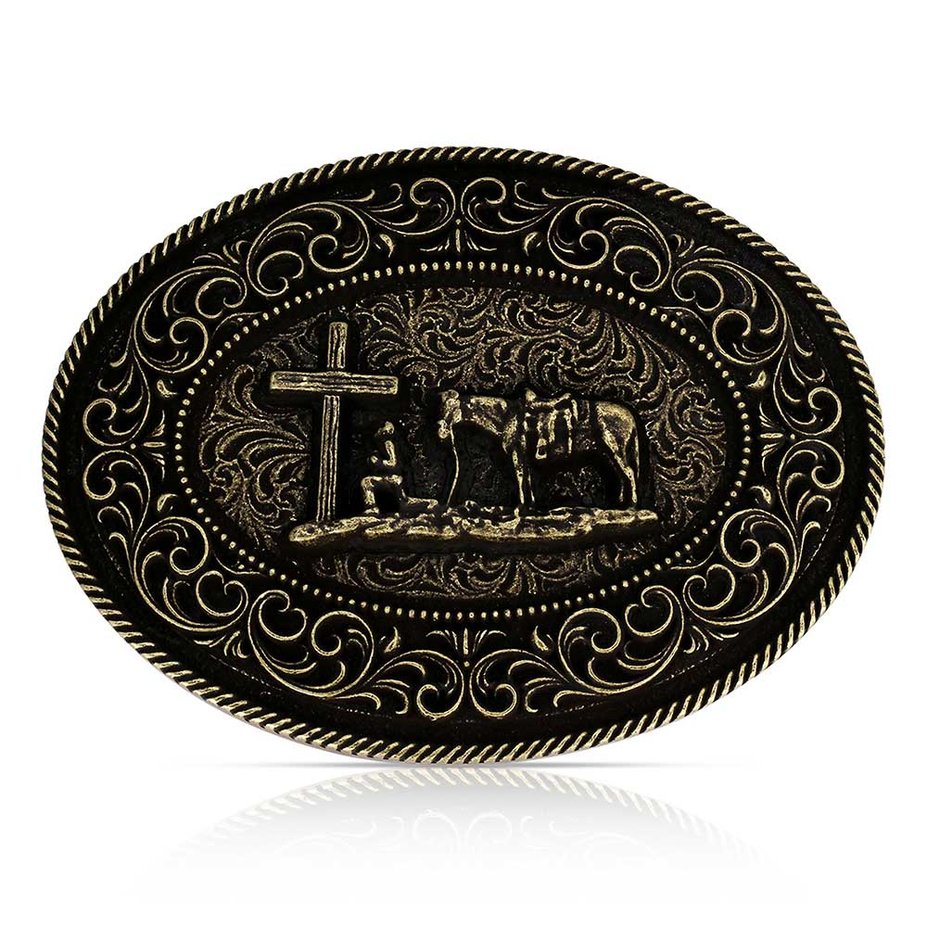 Faith in Him Christian Cowboy Buckle