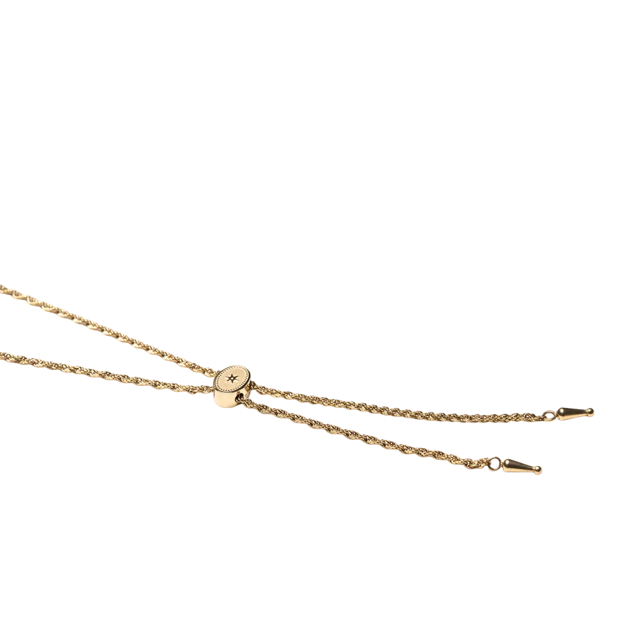 Annley Bolo Tie Necklace Gold