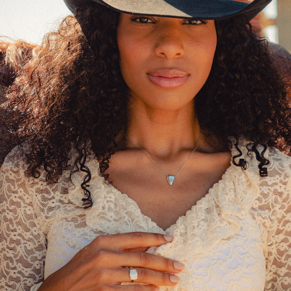 Austin Round Toe Necklace Silver