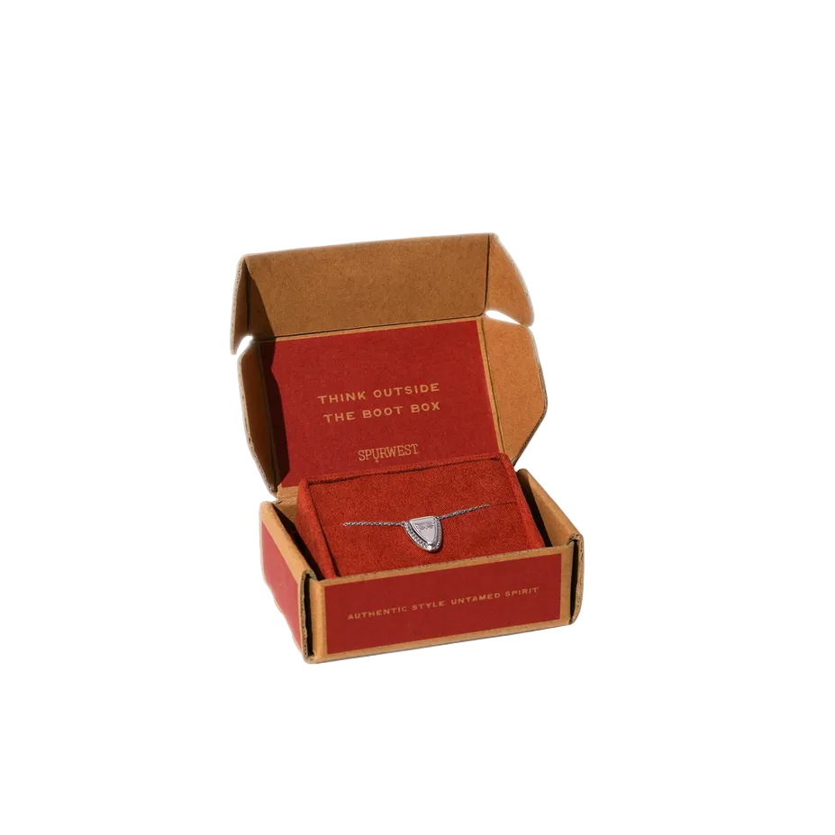 Austin Round Toe Necklace Silver