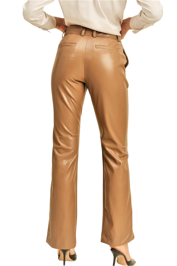 Faux Leather Trouser