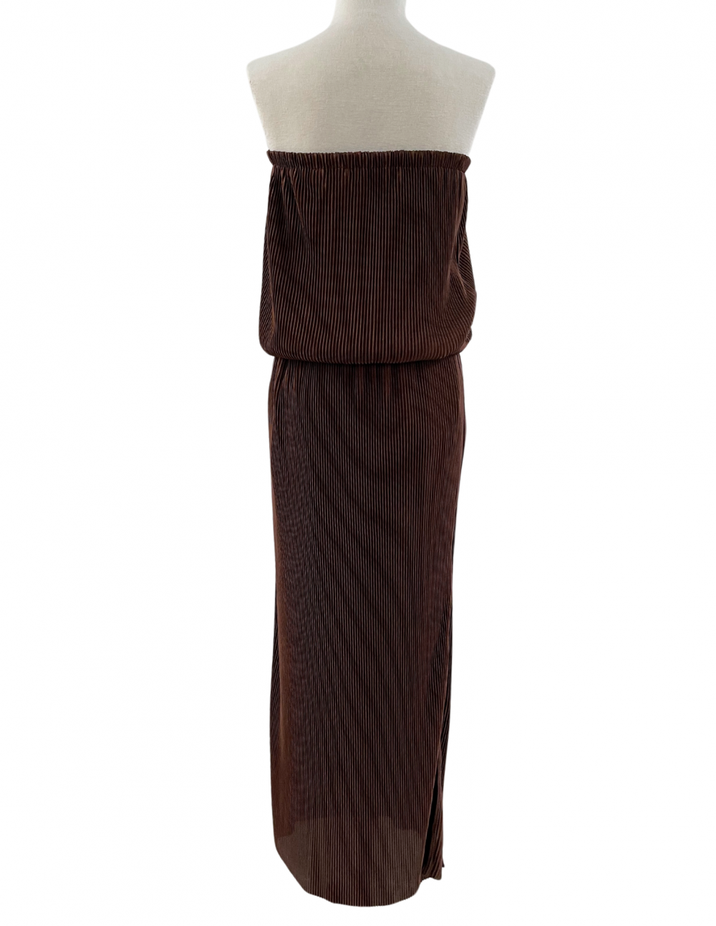 Slide Split Open Tube Dress