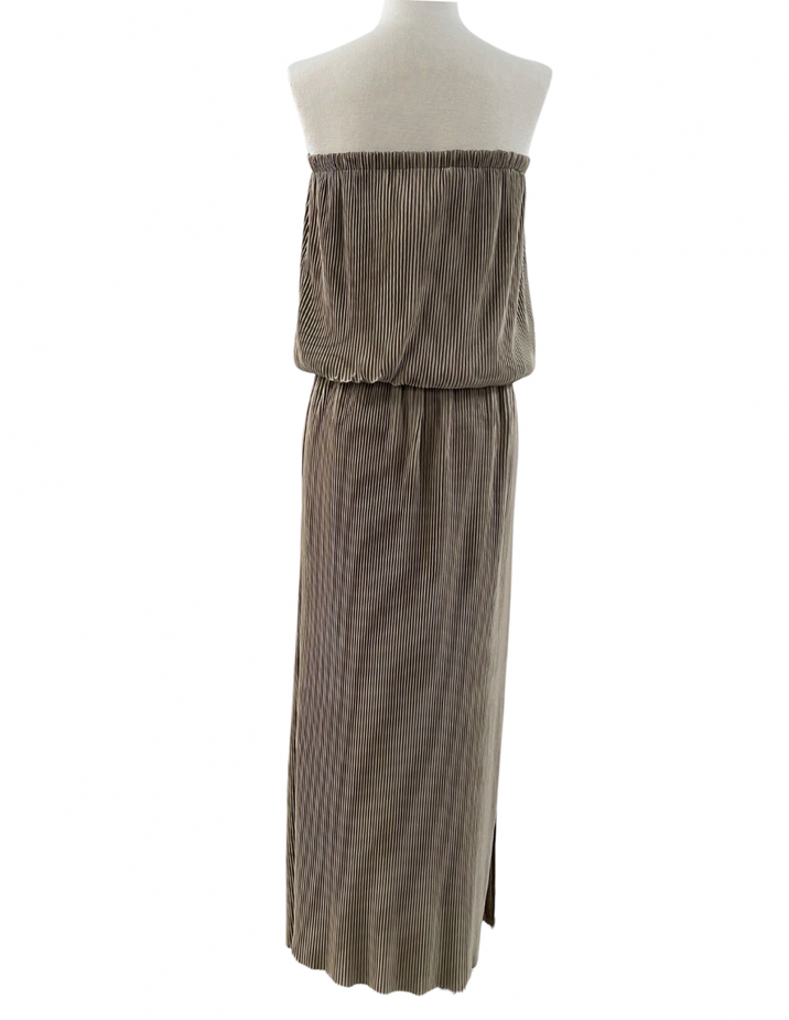 Slide Split Open Tube Dress
