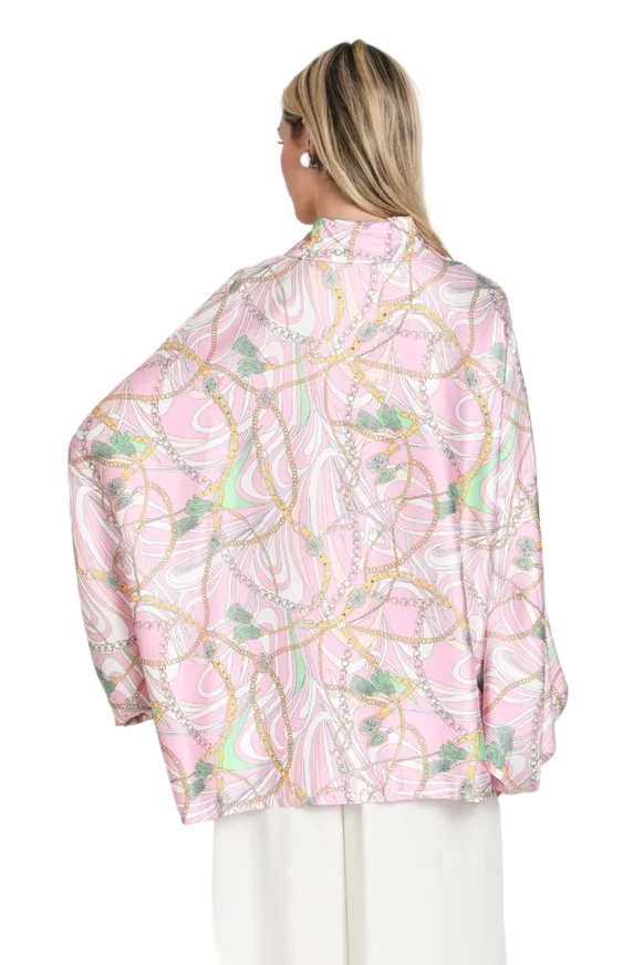 Equestrian Print Blouse OSFA