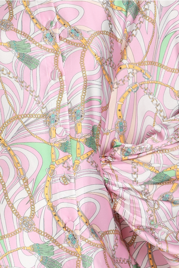 Equestrian Print Blouse OSFA