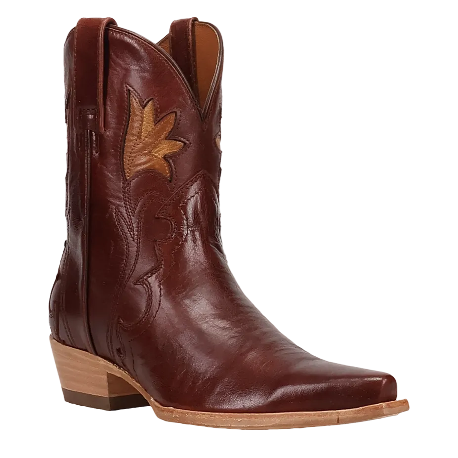 Saffron Leather Bootie DP7193