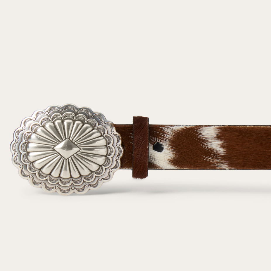 Hair-On-Hide Southwestern Buckle Belt