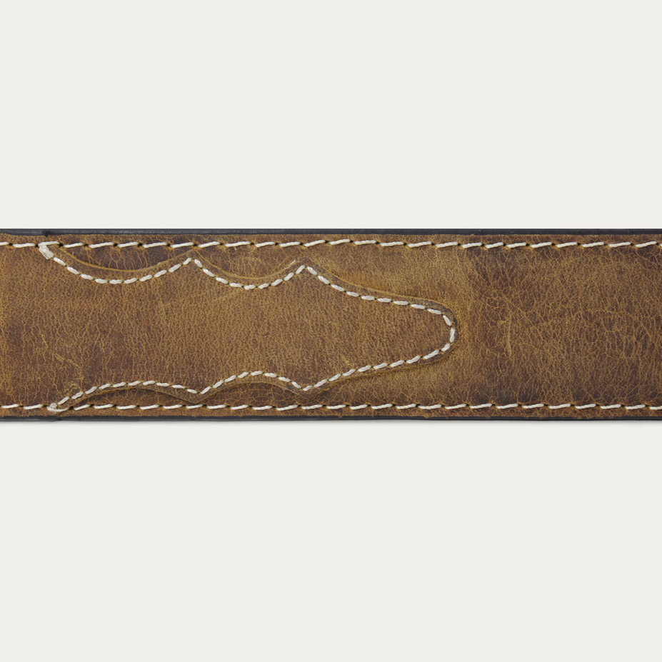 Contrast Stitch Western Tab Belt