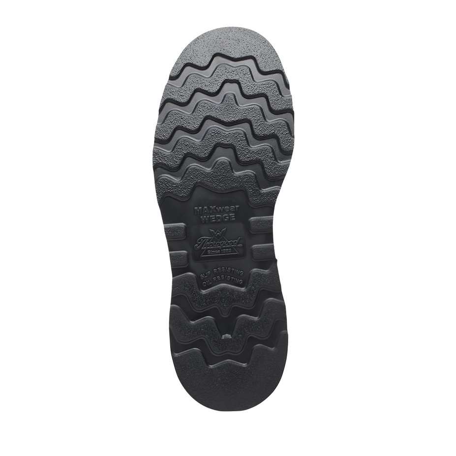 American Heritage – 6″ Crazy Horse Plain Toe Black MAXWear Wedge