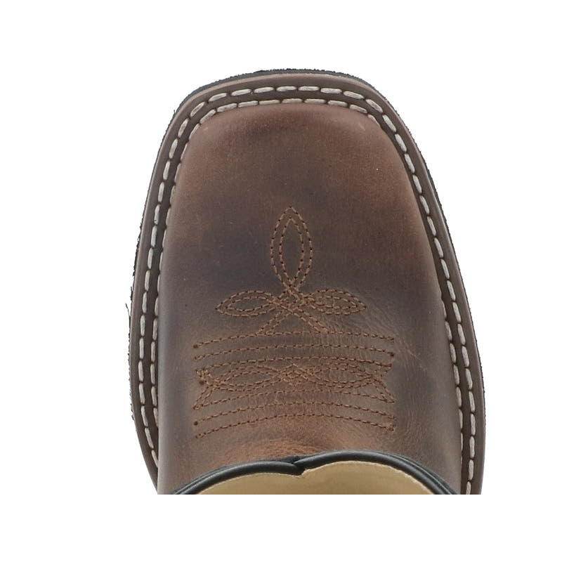 Kids Mesa Brown Oil Distressed Boot