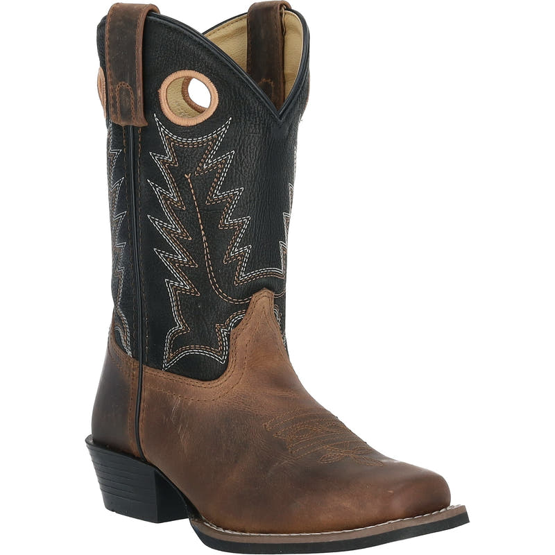 Kids Mesa Brown Oil Distressed Boot