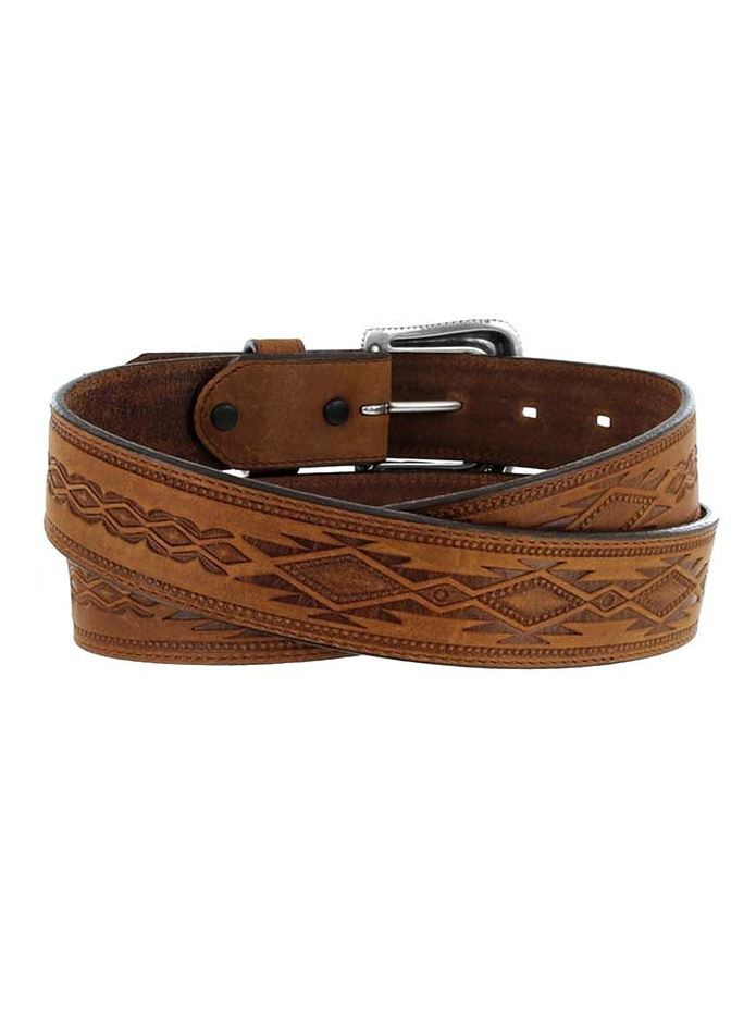 Navajo Blanket Tooled Belt