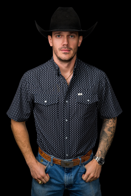 Cash Short Sleeve Pearl Snap Shirt