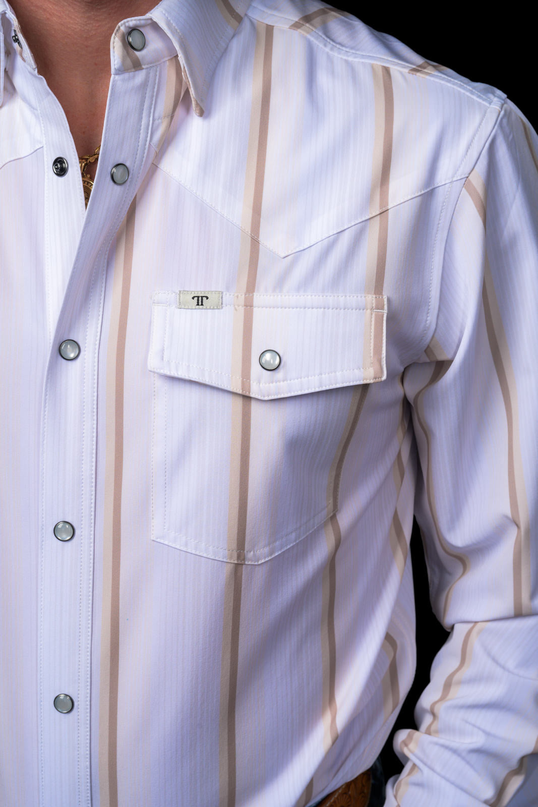 Tristan Long Sleeve Pearl Snap Shirt