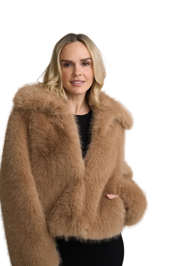 Sienna Oversized Faux-Fur Jacket