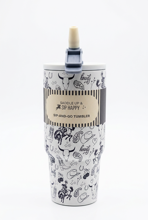 24oz Sip Happy Tumbler