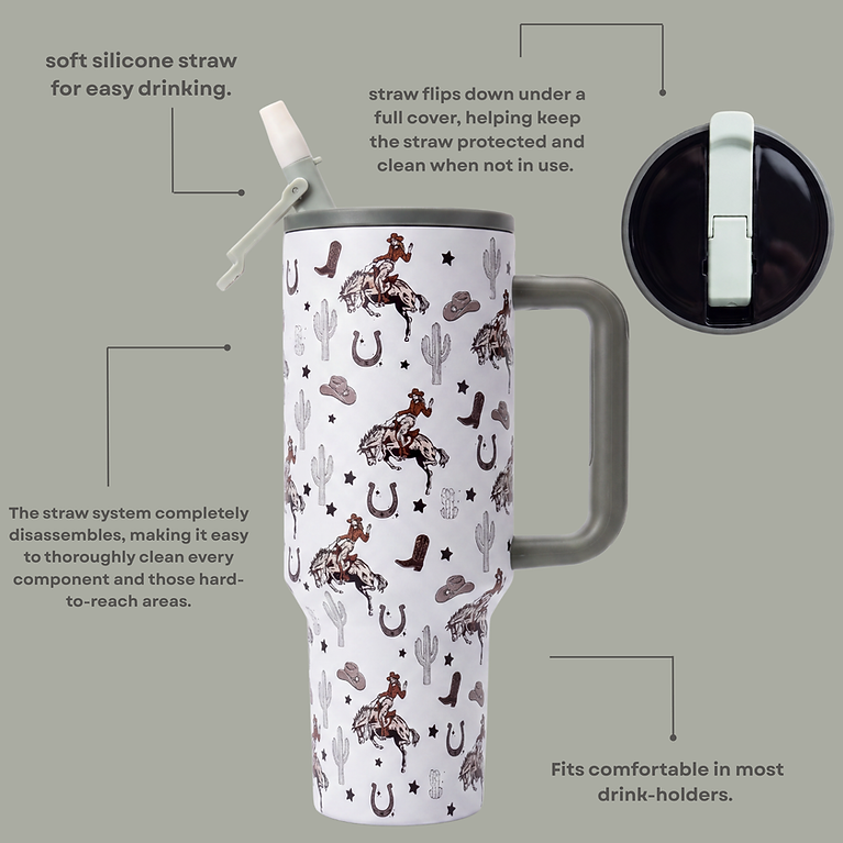 40oz Sip Happy Tumbler