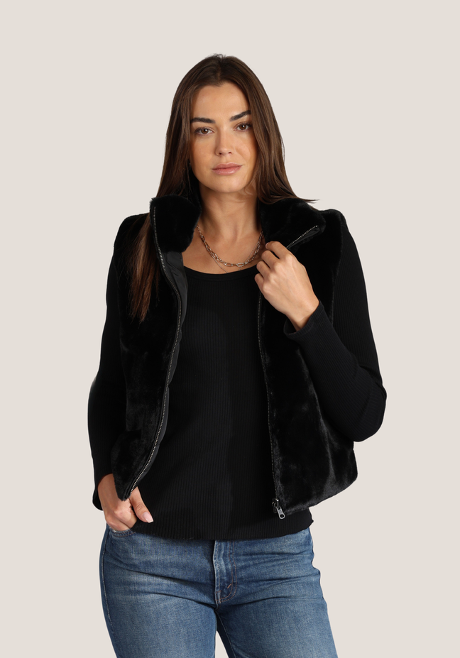 Fur Love Classic Vest Black