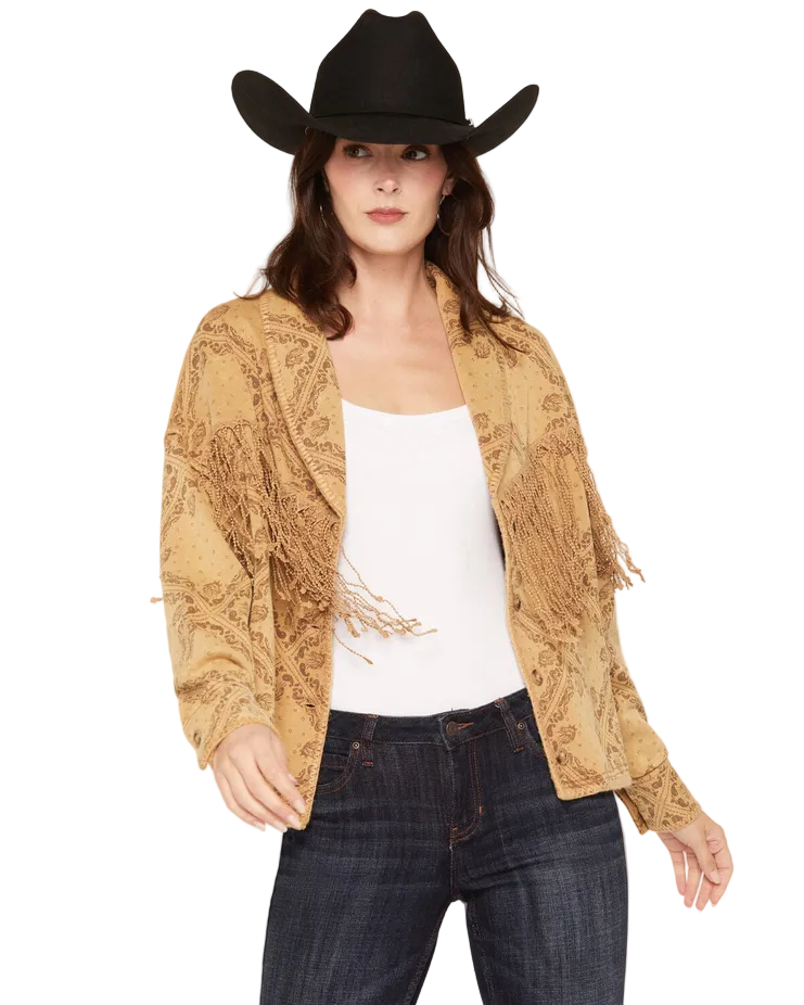 Fringe Horse Print Jacket