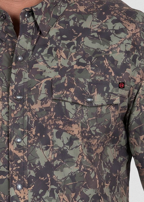 Koe Wetzel x TEK Western Camo Short Sleeve Shirt