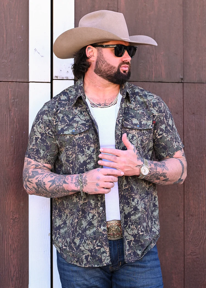 Koe Wetzel x TEK Western Camo Short Sleeve Shirt