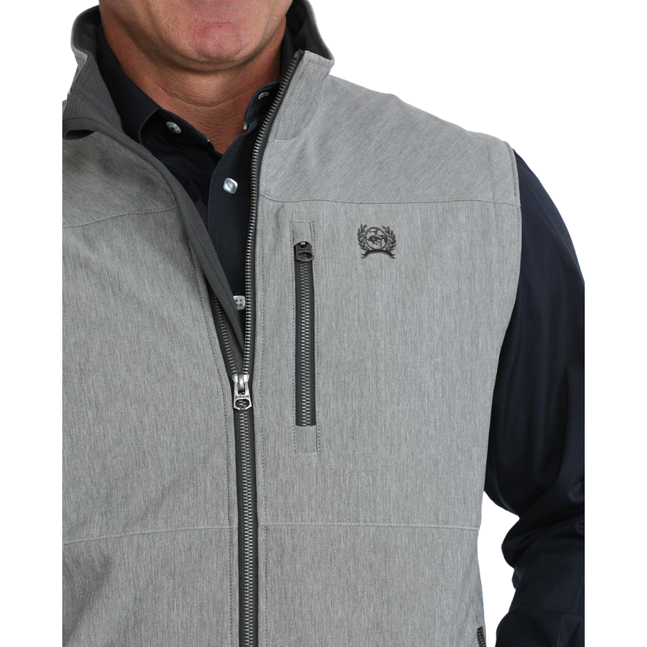Cinch Men's Grey Bonded Vest MWV1515031 | Howell Western Wear