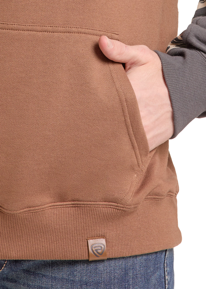 Tan Camo Block Hoodie