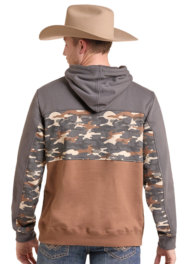 Tan Camo Block Hoodie