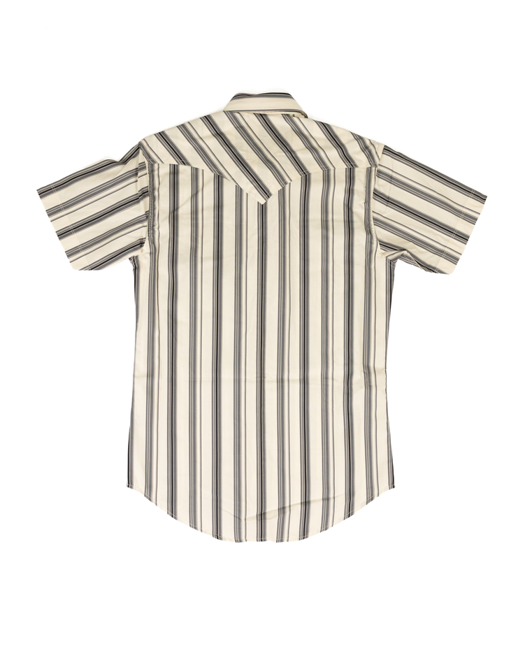 Short Sleeve Striped Snap Shirt
