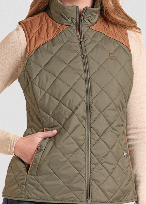 Two-Tone Quilted Vest