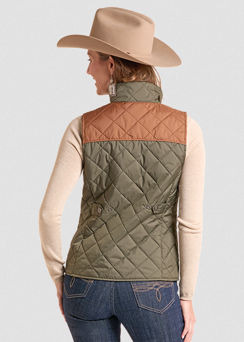 Two-Tone Quilted Vest