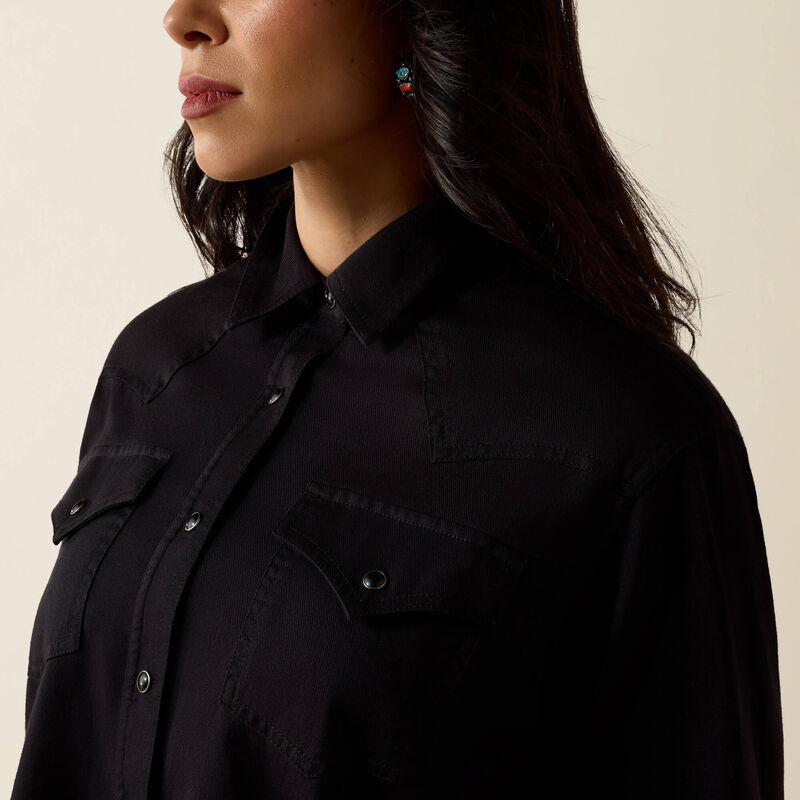 Midnight Western Snap Shirt