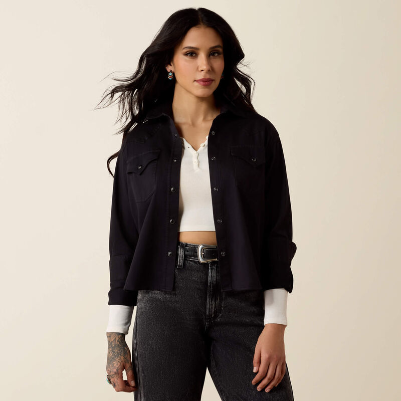 Midnight Western Snap Shirt