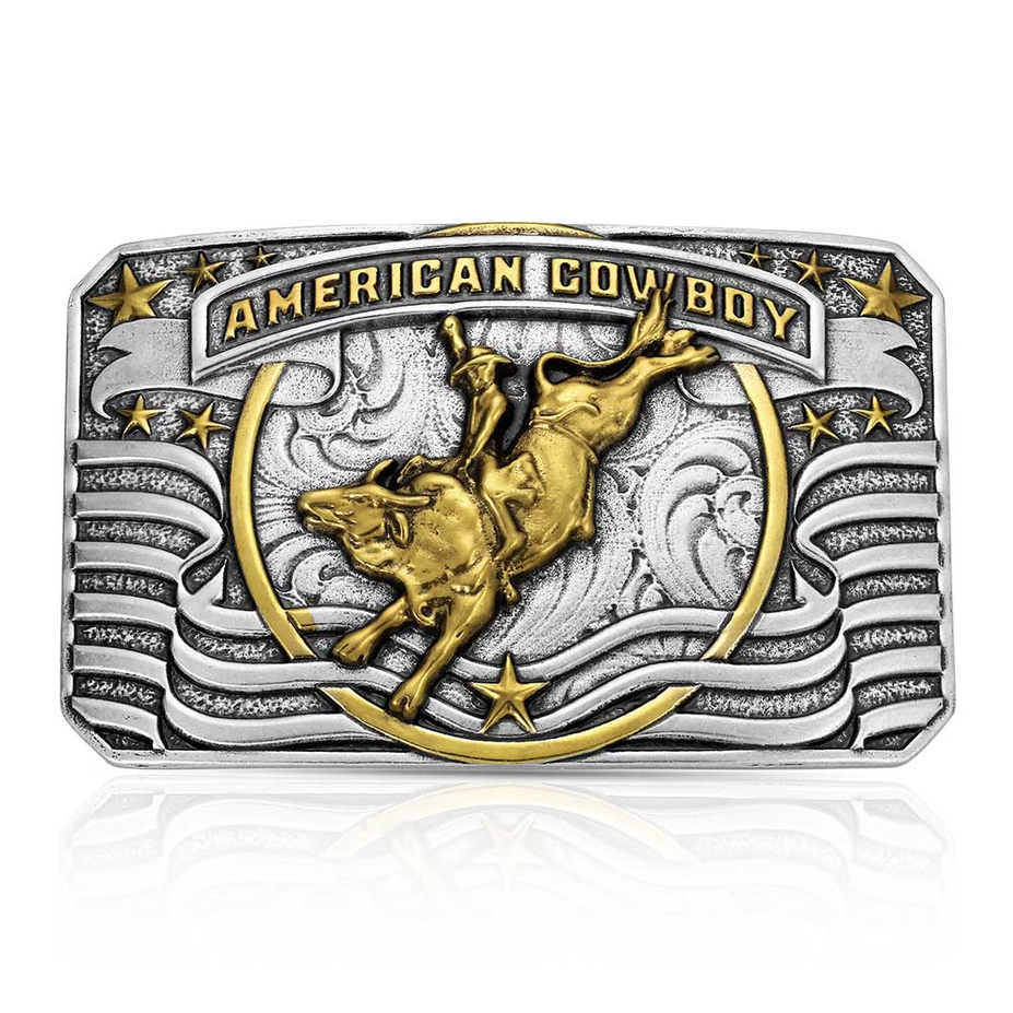 American Cowboy Bull Rider Buckle