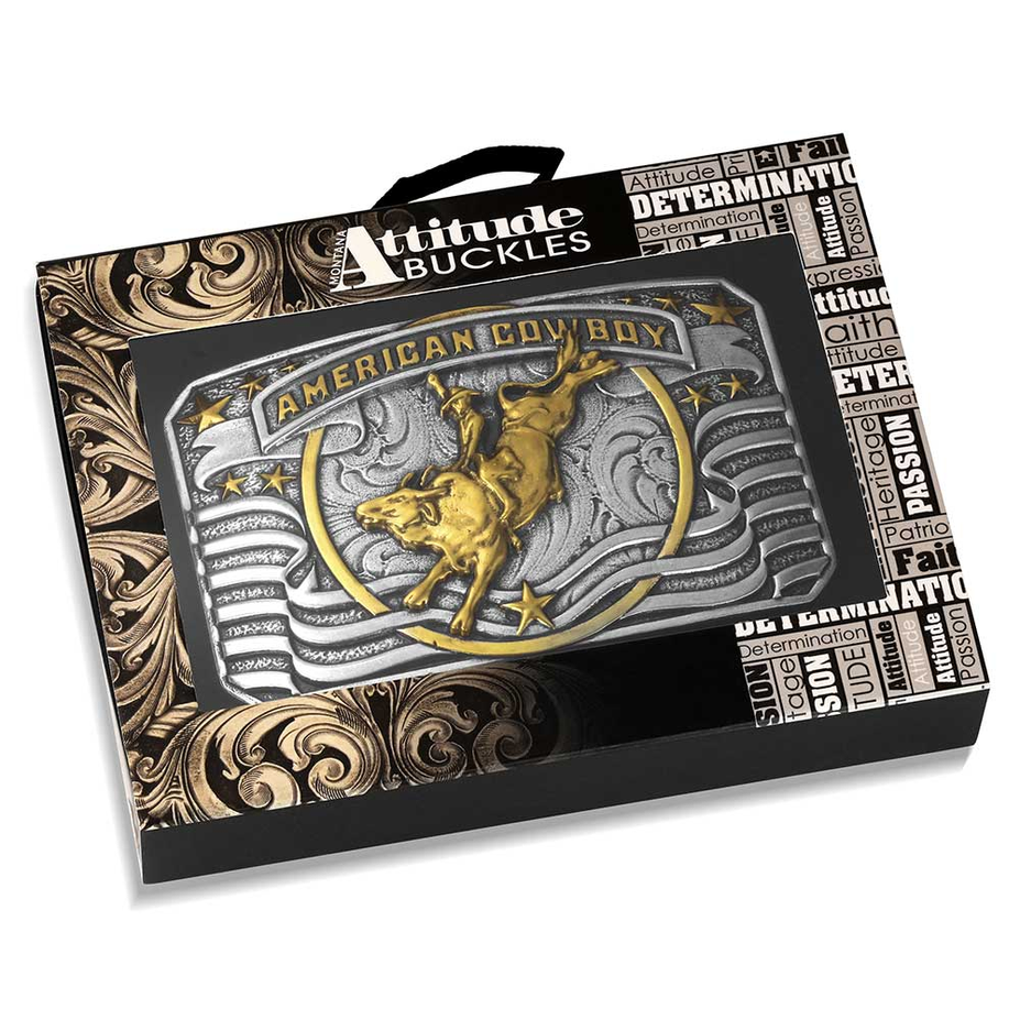 American Cowboy Bull Rider Buckle