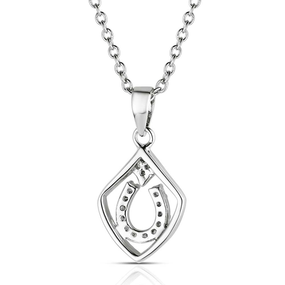 Shielded in Horseshoes Necklace