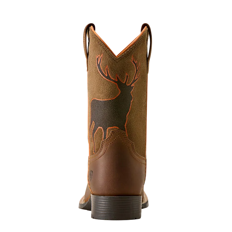 Youth Trail Cam Wide Square Toe Western Boot