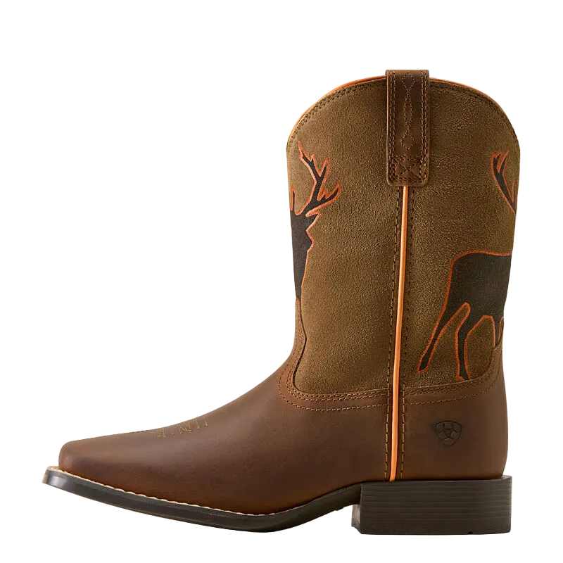 Youth Trail Cam Wide Square Toe Western Boot