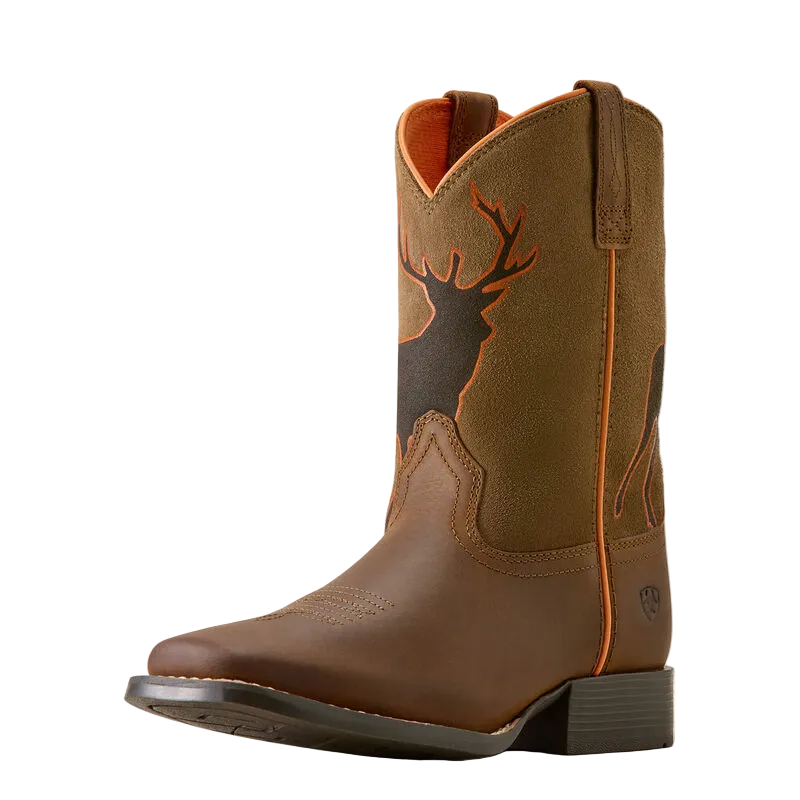 Youth Trail Cam Wide Square Toe Western Boot