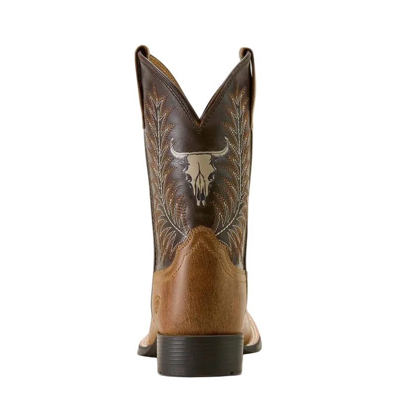 Youth Stampede Wide Square Toe Western Boot